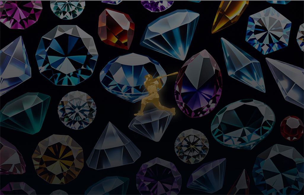 A branded image of a baseball player