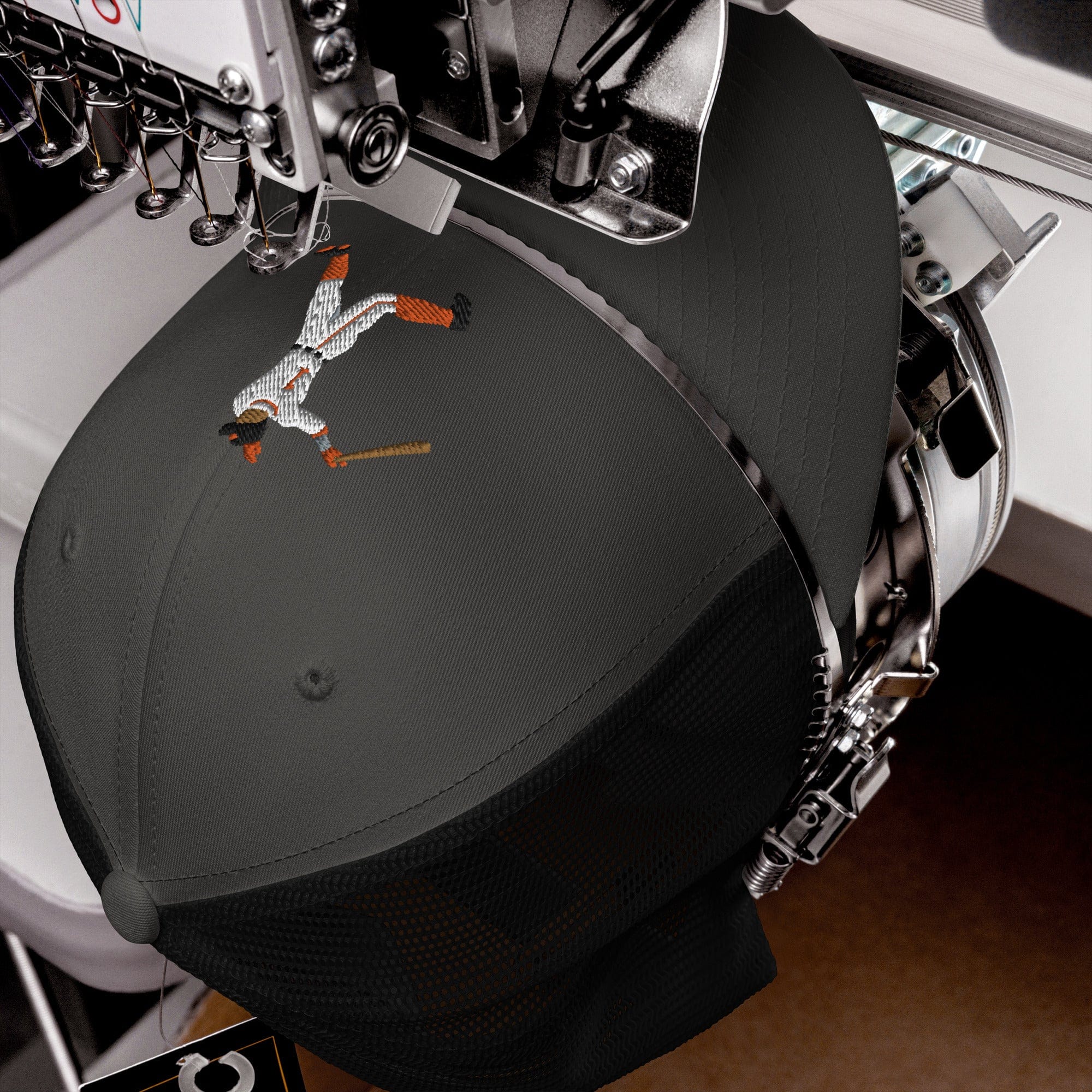 Upper Decked | Trucker | black + orange